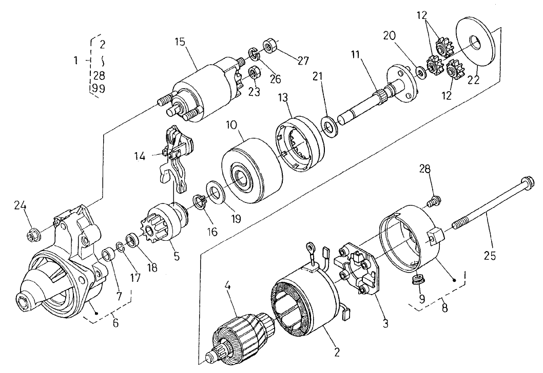 Starter (complete Parts)