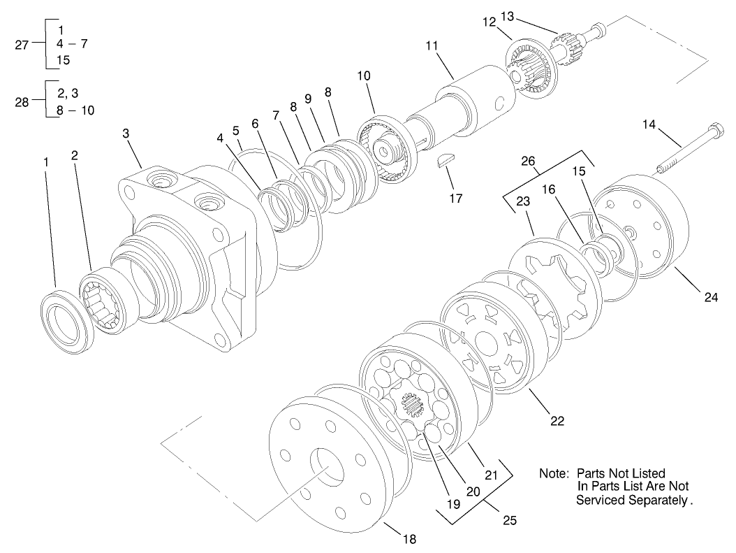 Hydraulic Drive Motor Assembly No. 92-9199