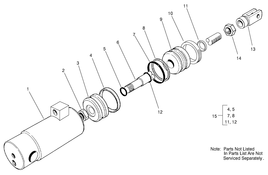 Hydraulic Cylinder Assembly No. 99-8159