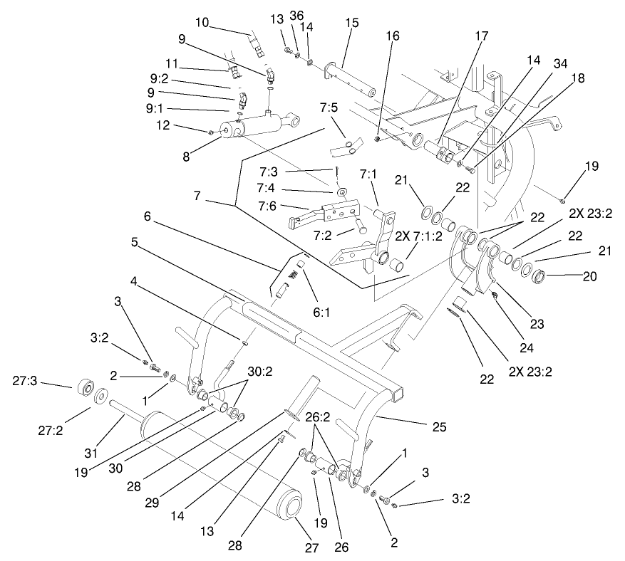 Rear Pull Frame Assembly