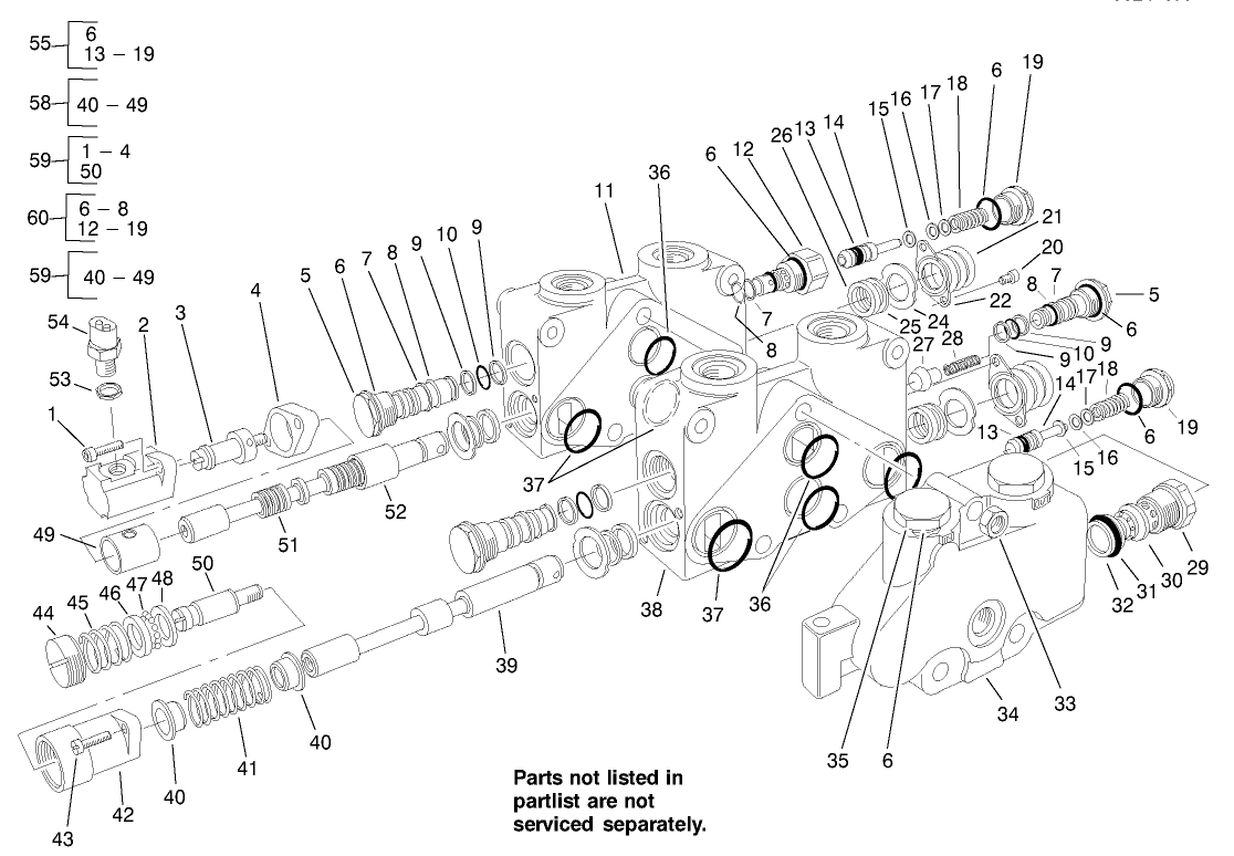 Control Valve Assembly No. 84-2203 (sections 1 & 2)