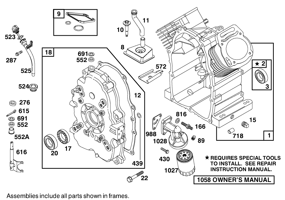 Engine-Briggs And Stratton Model 303447-1408-E1