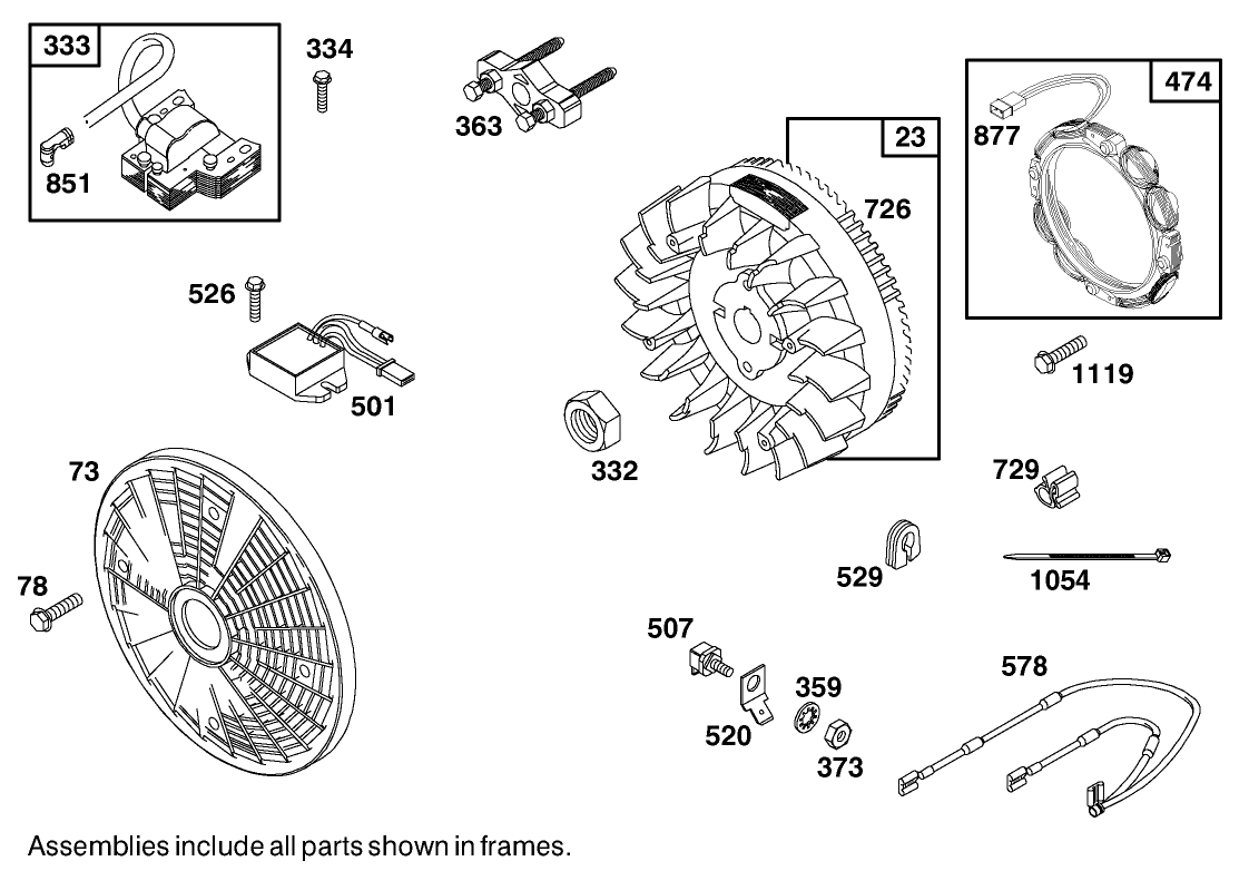 Engine-Briggs And Stratton Model 303447-1408-E1