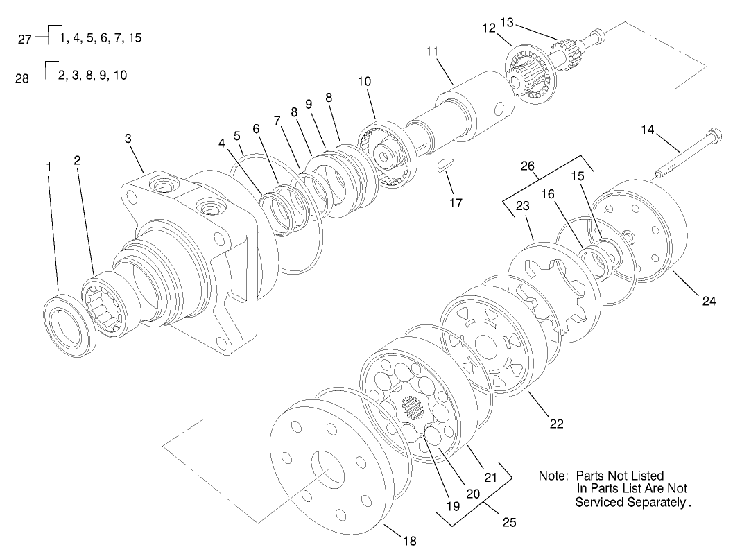 Hydraulic Drive Motor Assembly No. 92-9199