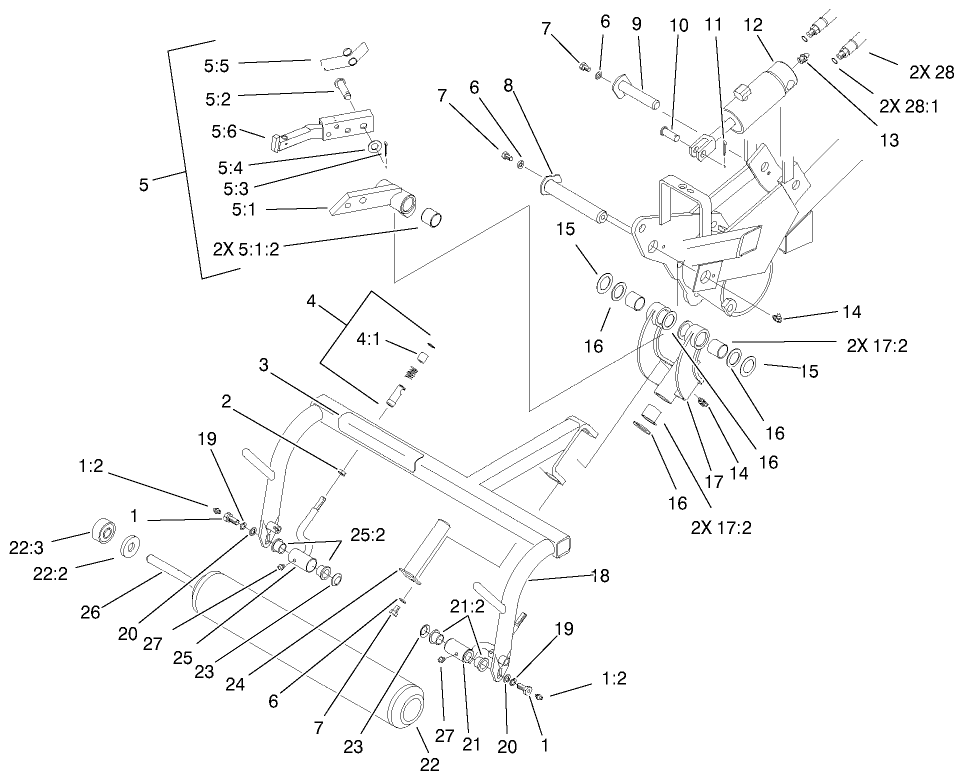 Rh Pull Frame Assembly