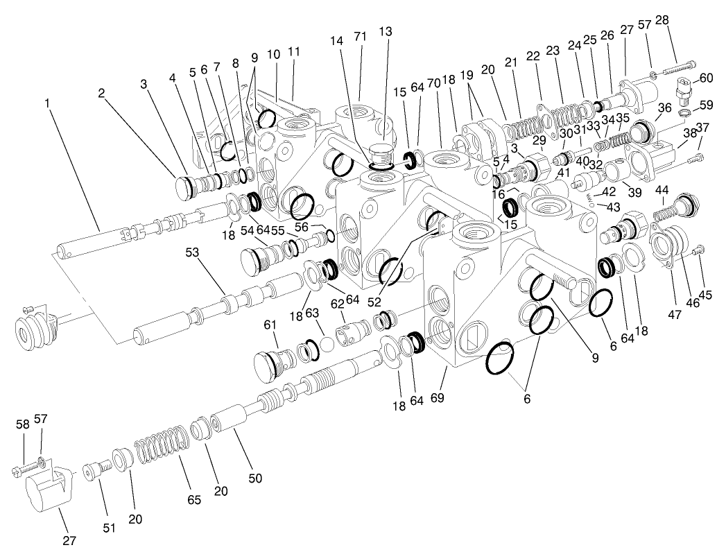 Control Valve Assembly No. 84-2203 (sections 3 Thru 5)