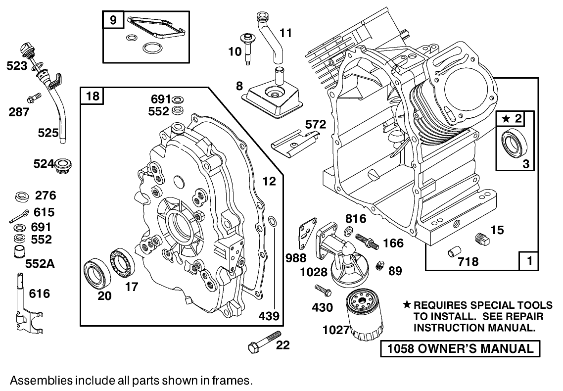 Engine-Briggs And Stratton Model 303447-1408-E1