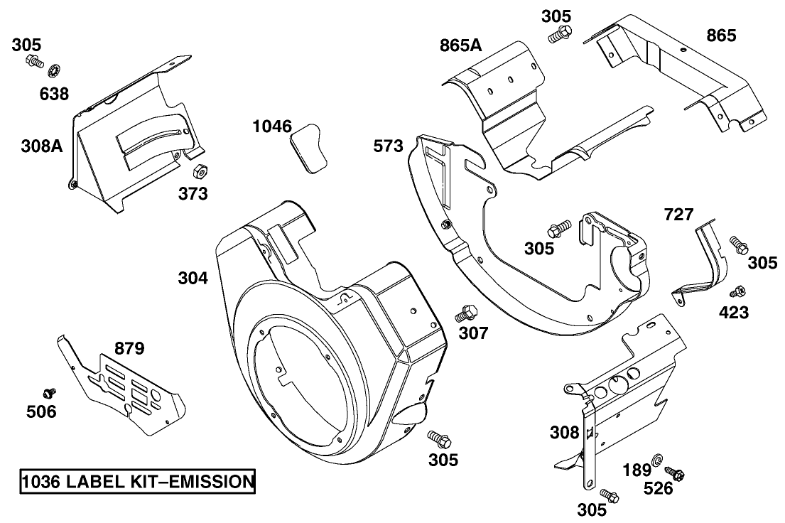 Engine-Briggs And Stratton Model 303447-1408-E1