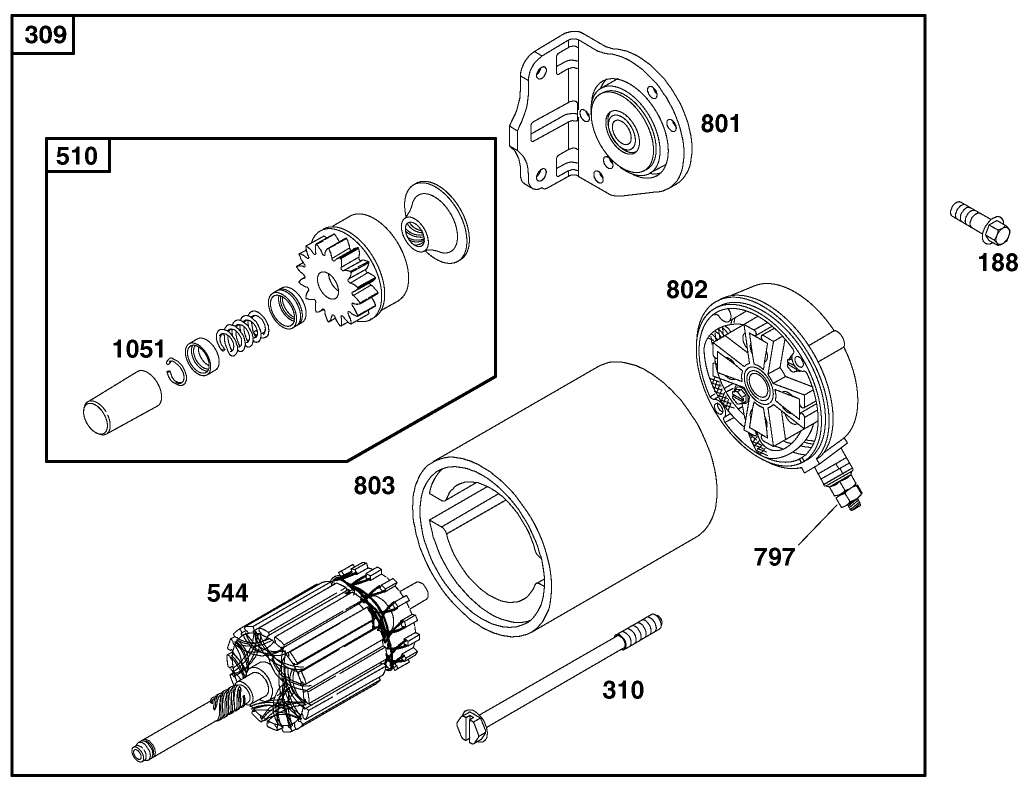Engine-Briggs And Stratton Model 303447-1408-E1