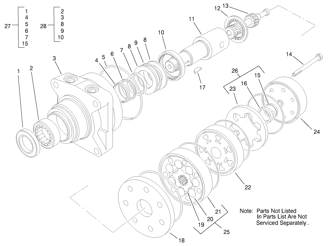 Hydraulic Drive Motor Assembly No. 92-9199