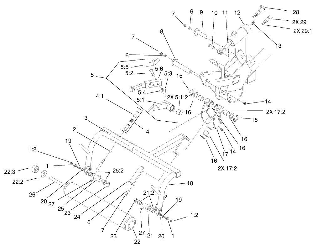 Pull Frame Assembly R.h.