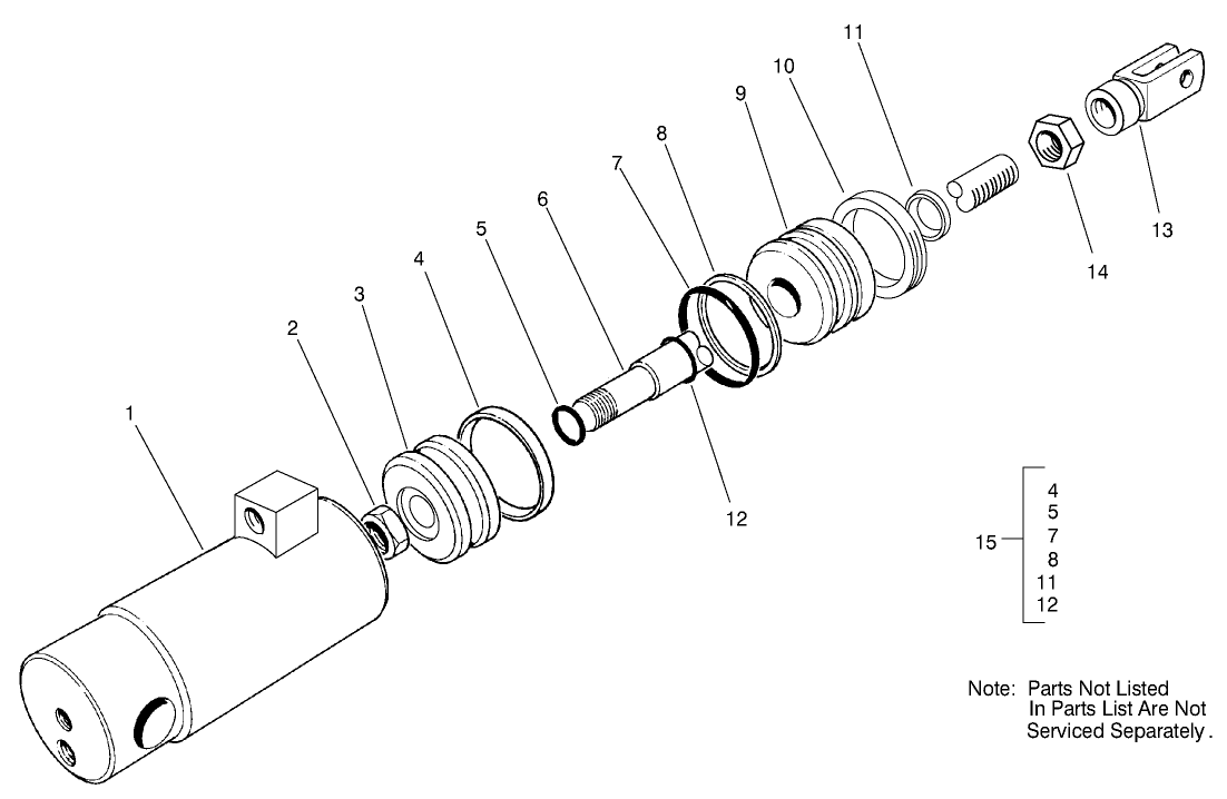 Hydraulic Cylinder Assembly No. 99-8159