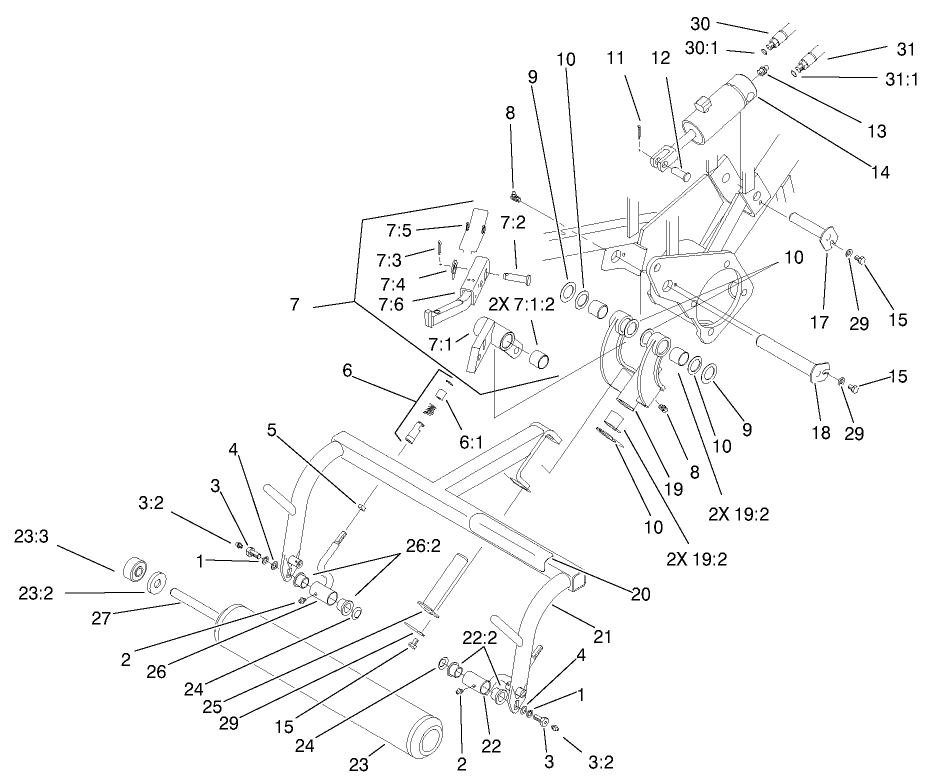 Pull Frame Assembly L.h.