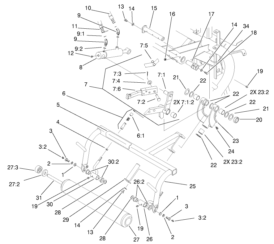 Pull Frame Assembly Rear
