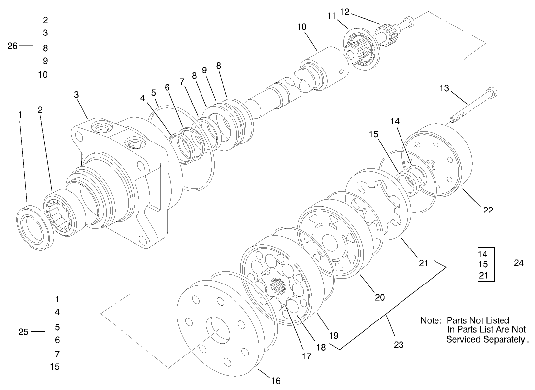 Hydraulic Drive Motor Assembly No. 92-9169