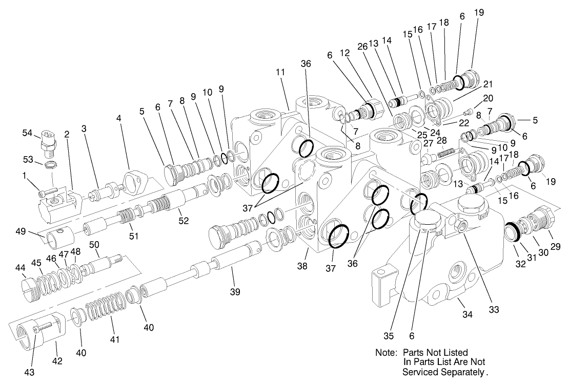 Control Valve Assembly No. 84-2203 (sections 1 & 2)