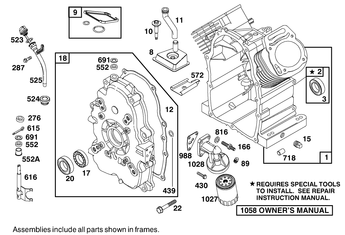 Engine-Briggs And Stratton Model 303447-1408-E1