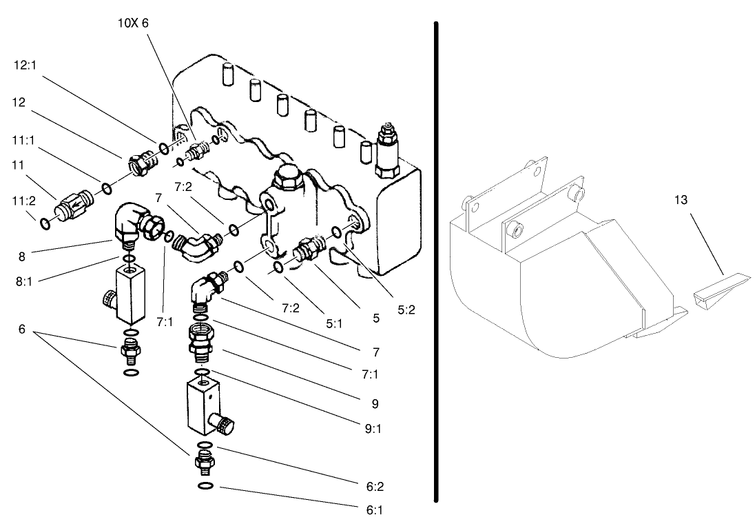 Hydraulic Fittings And Tooth Assembly