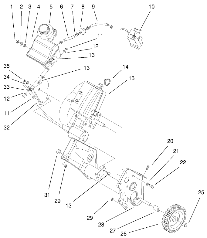Engine and Frame Assembly