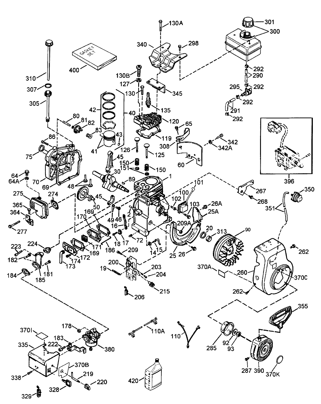 Engine Tecumseh Model Hssk50-67401s (continued)