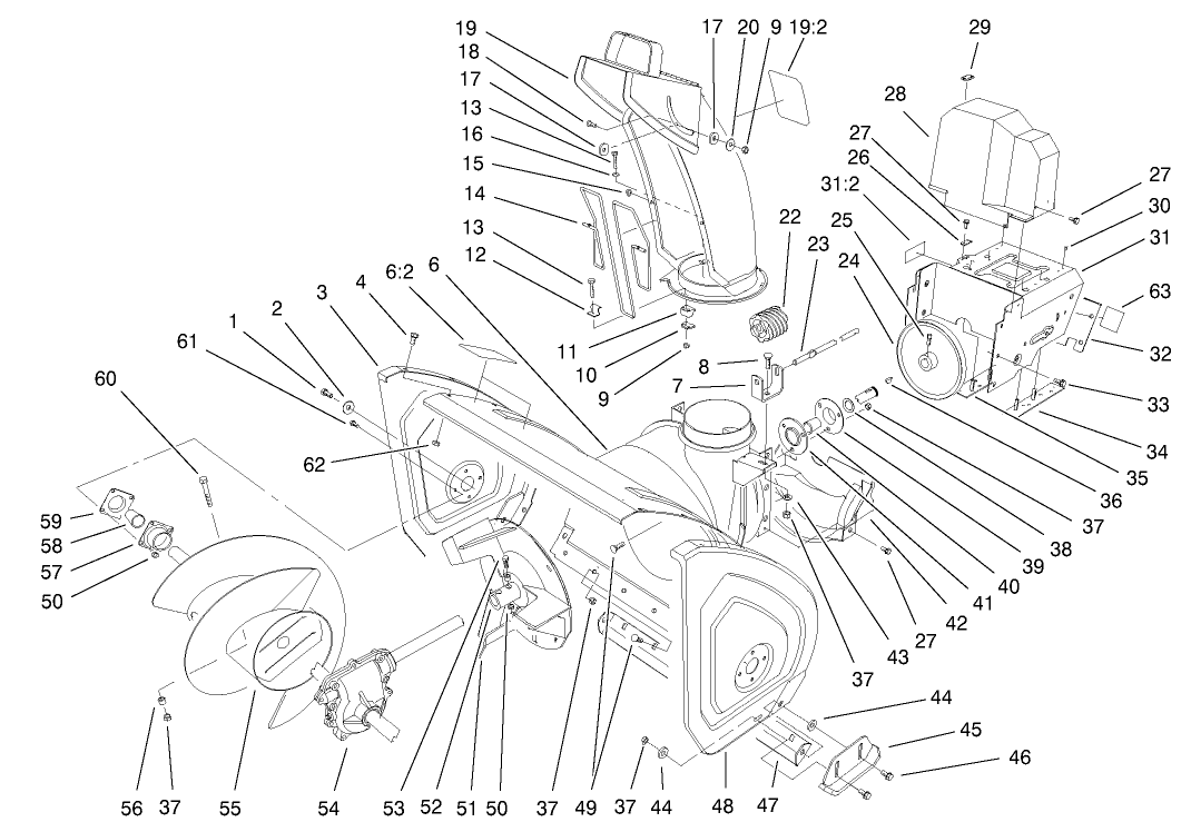 Housing And Engine Frame Assembly