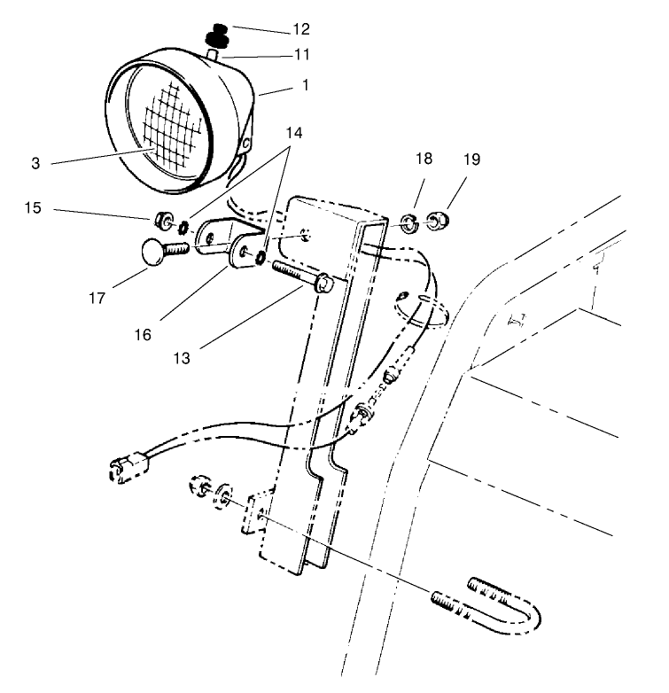 Headlamp Assembly No. 54-9871 (only On: 38079)