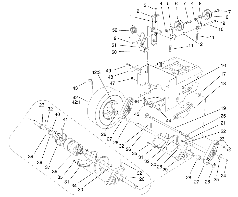 Lower Traction Assembly
