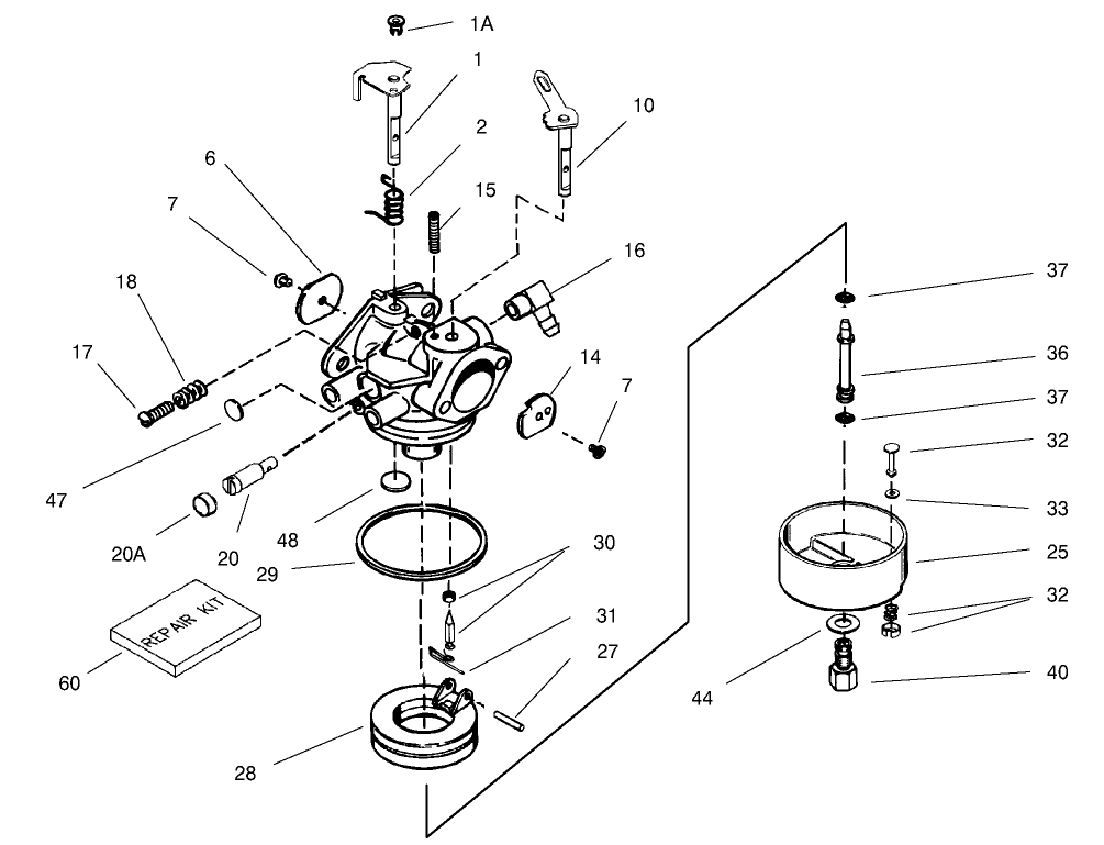 Carburetor Assembly Part No. 640169