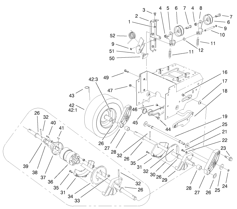 Lower Traction Assembly