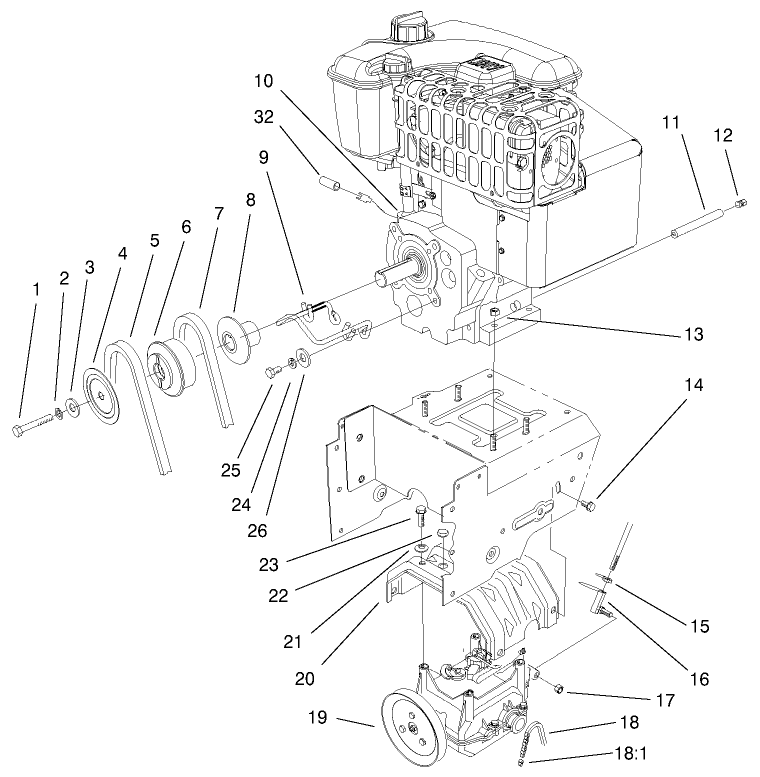 ENGINE AND TRANSMISSION ASSEMBLY