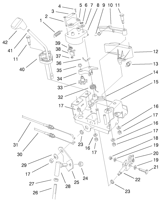 POWER SHIFT CONTROL ASSEMBLY