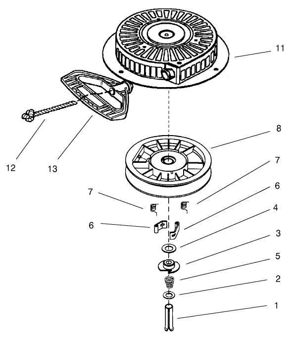 RECOIL STARTER NO. 590749