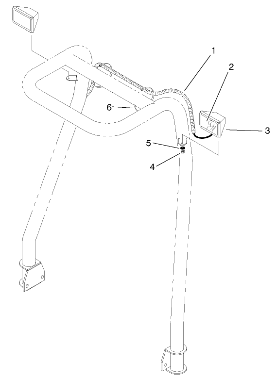 Roll-Over Protection System Light Kit Assembly