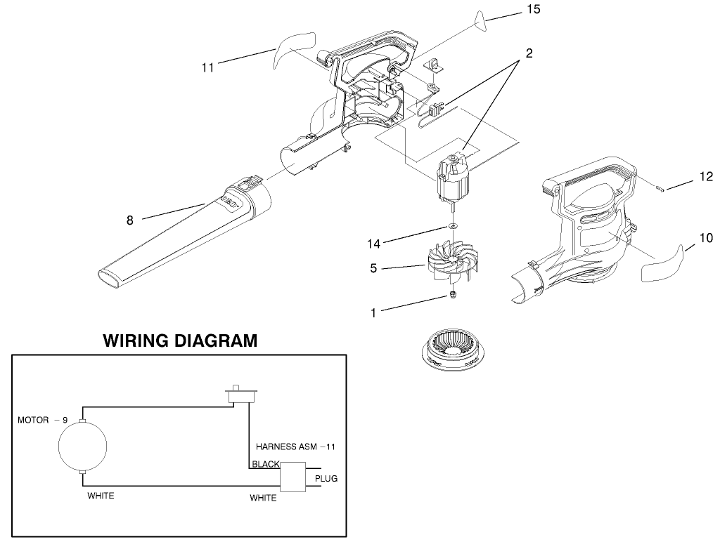 Power Sweep Blower Assembly