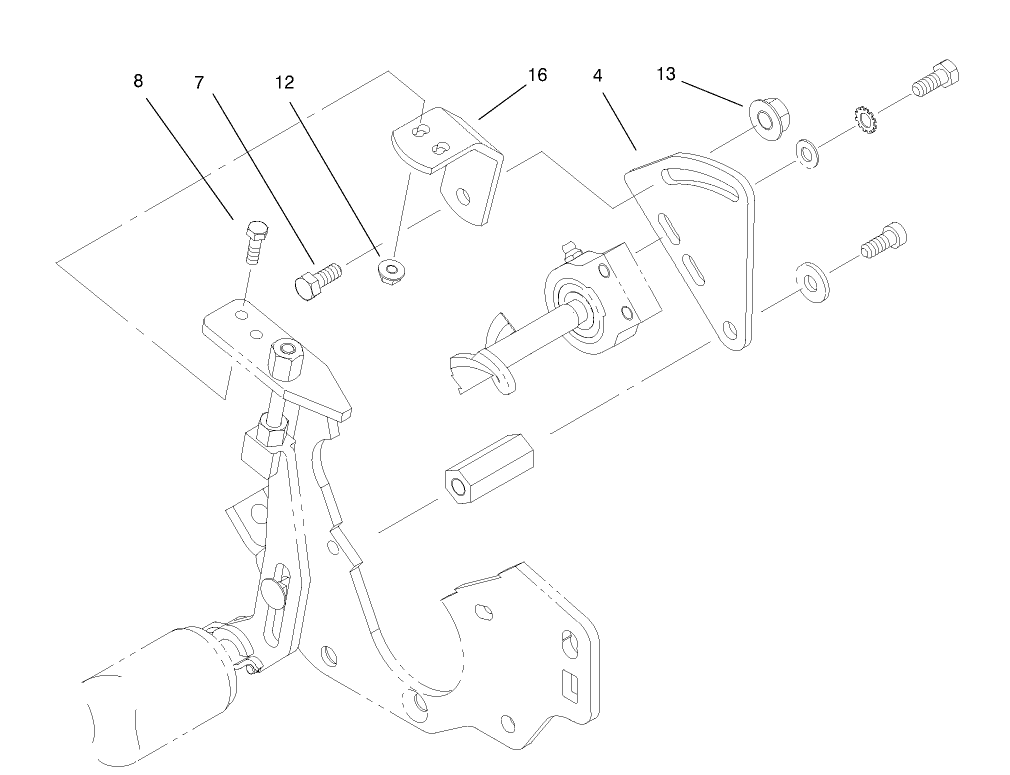 Rear Roller Brush Assembly