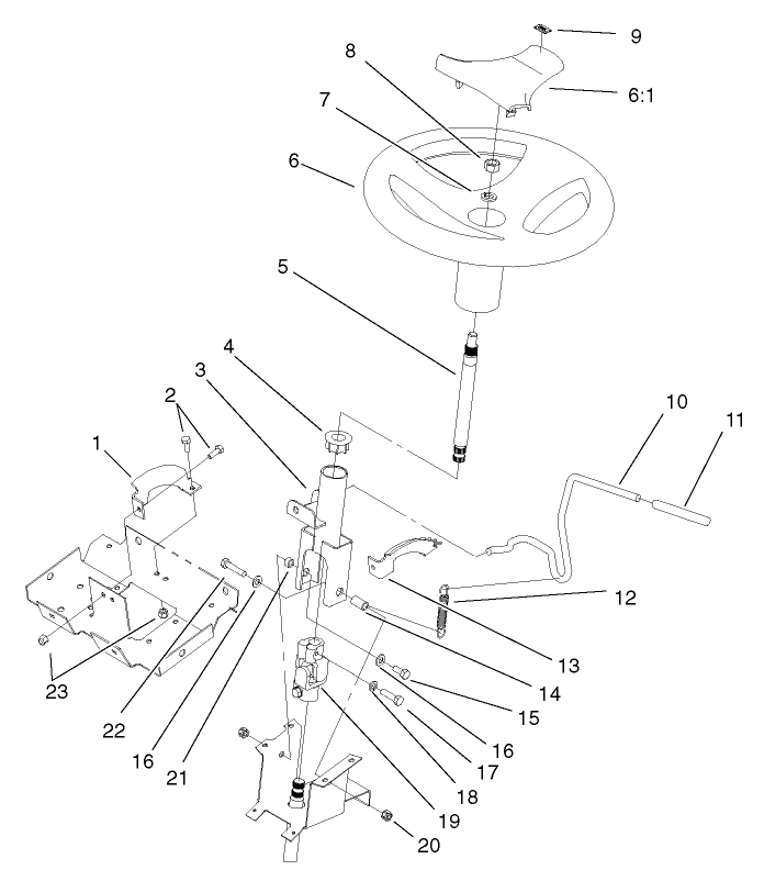 Steering Wheel And Tilt Assembly