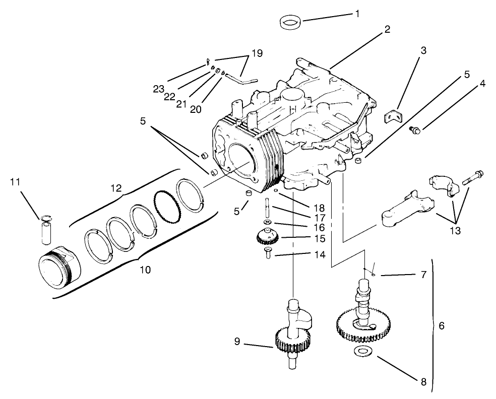 Crankcase Assembly Kohler Models Cv460s-26505 And Cv460s-26506