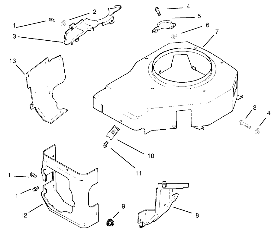 Blower Housing & Baffles Assembly Kohler Models Cv460s-26505 And Cv460s-26506