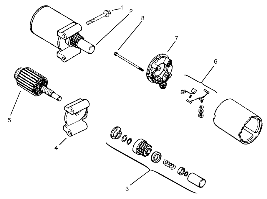 Starting System Assembly Assembly Kohler Models Cv460s-26505 And Cv460s-26506