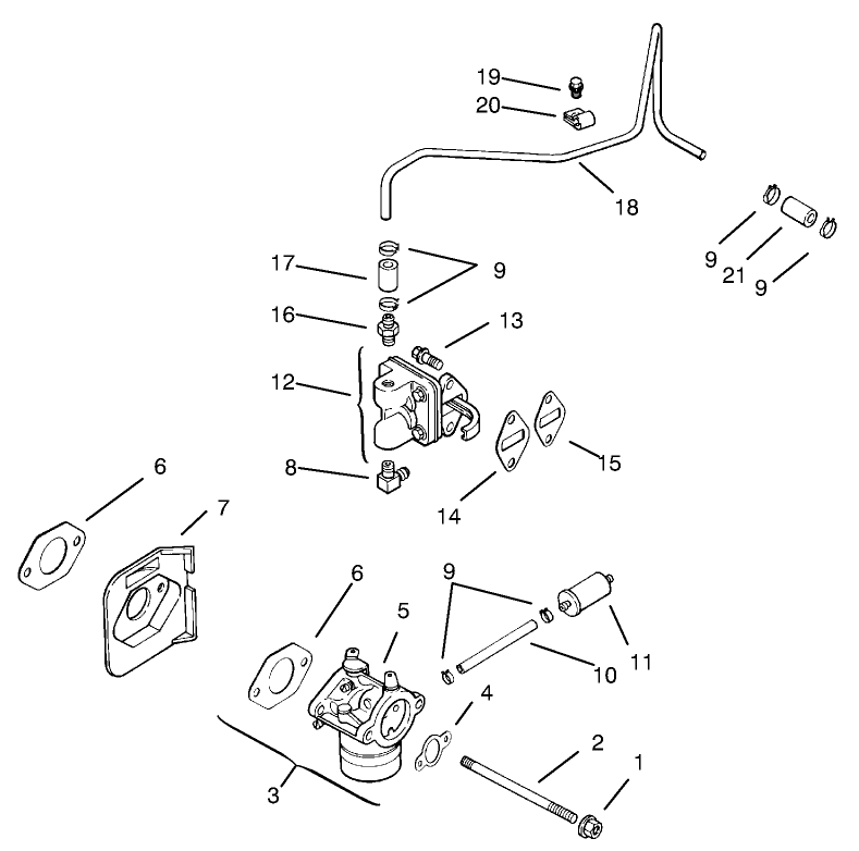 Fuel System Assembly Kohler Models Cv460s-26505 And Cv460s-26506