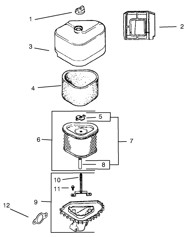 Air Intake / Filtration Assembly Kohler Models Cv460s-26505 And Cv460s-26506