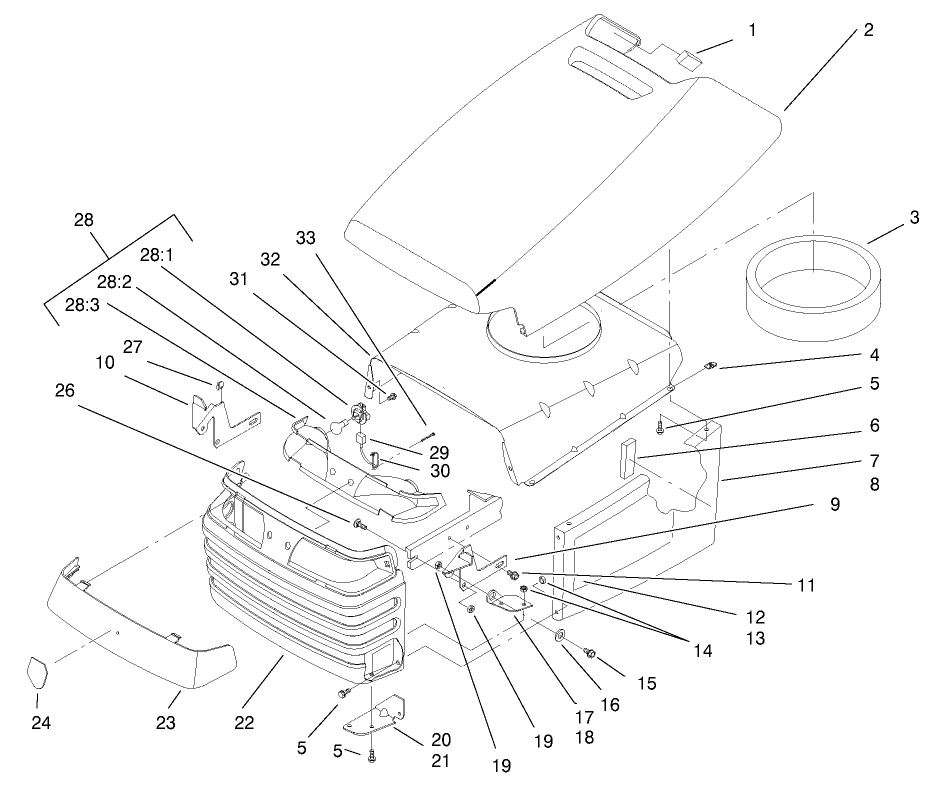 Hood And Grill Assembly