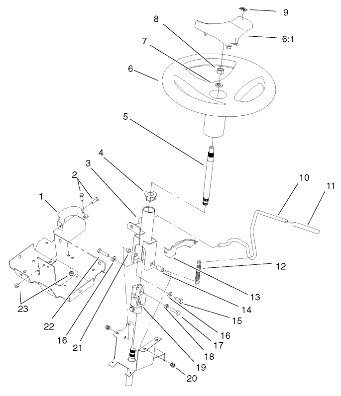Steering Wheel And Tilt Assembly