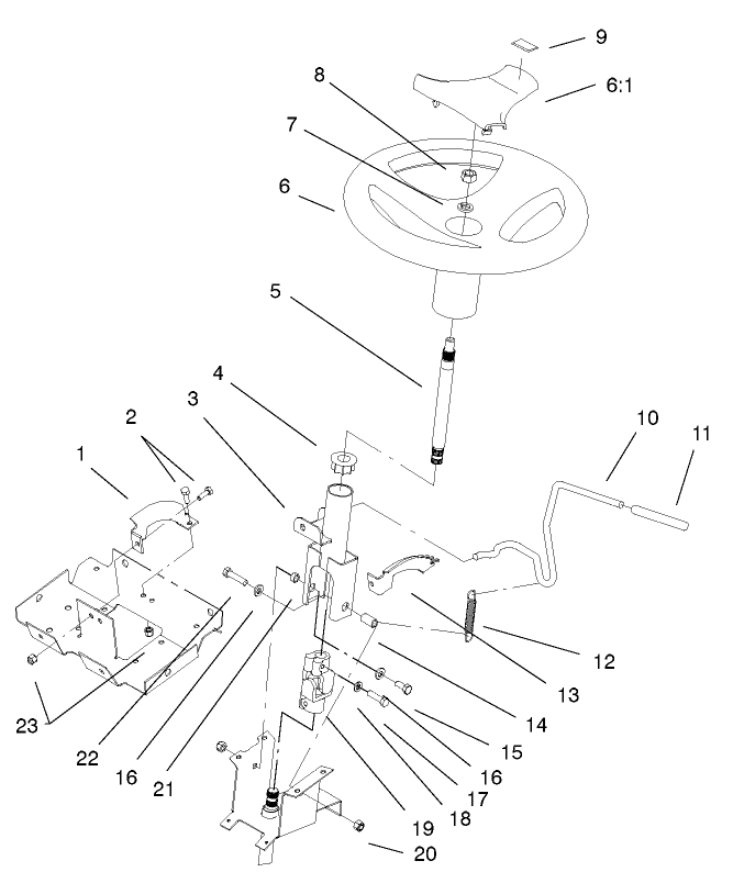 Steering Wheel And Tilt Assembly