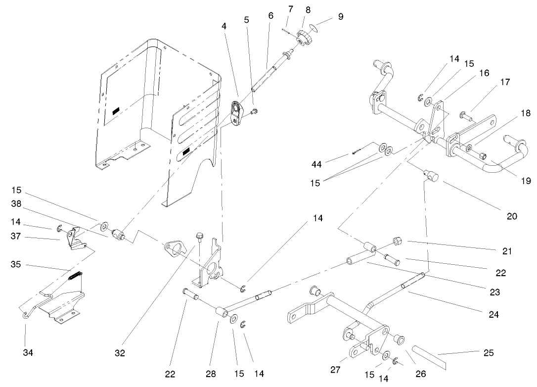 Lift Lever And Hoc Assembly