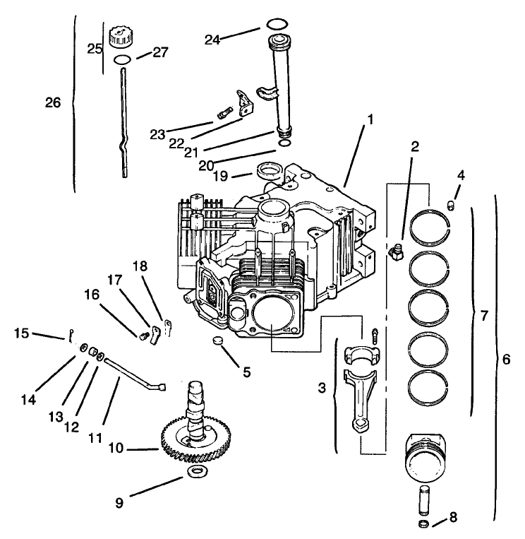 Crankcase-Kohler Cv20s-Ps65531 And Ps65532