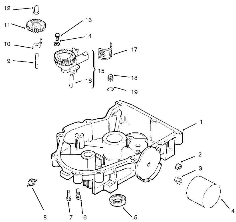 Oil Pan/lubrication-Kohler Cv20s-Ps65531 And Ps65532