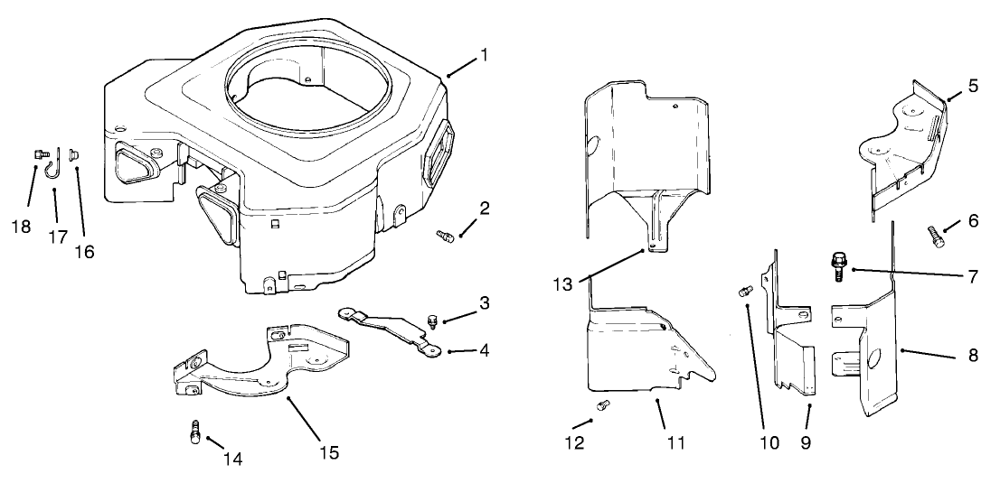 Blower Housing & Baffles-Kohler Cv20s-Ps65531 And Ps65532