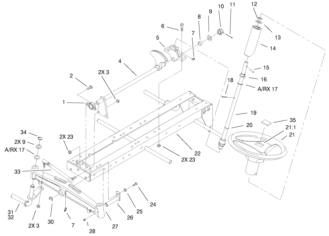 Frame, Axle And Steering System