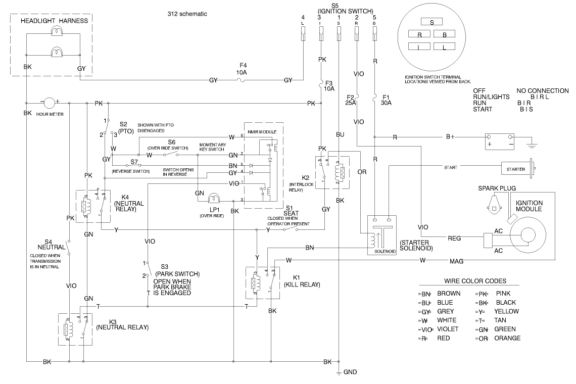 Electrical Schematic (model 73429 Only)